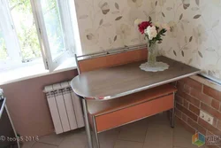 Tables for a small kitchen in Khrushchev photo