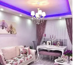 Living room design pink