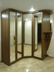 Corner hallways with mirror photo