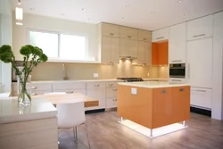 Kitchen design in sand colors
