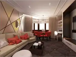 Pentagonal Living Room Design