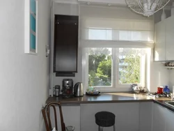 Kitchen By The Window In A Khrushchev Apartment Photo