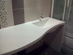 Раковины для ванной комнаты из искусственного камня фото