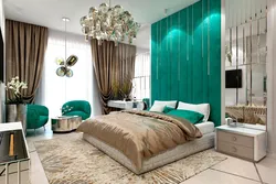Bedroom In Emerald Tones Photo