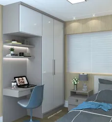Маленькая Спальня Дизайн Встроенный Шкаф
