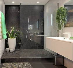 Bathroom With Corner Shower Design