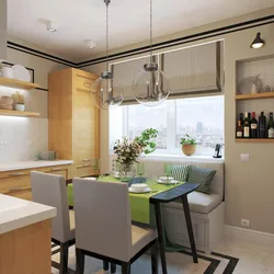Kitchen layout in a two-room apartment photo