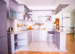 Shaped kitchens for a small kitchen photo