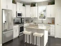 Shaped kitchens for a small kitchen photo