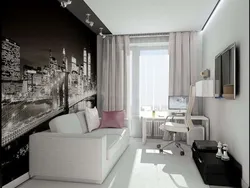 Narrow teenager bedroom design