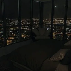Ночное фото из окна квартиры