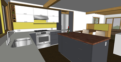 Create kitchen interior design