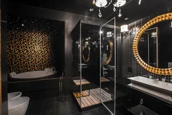 Black bathroom design