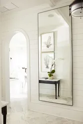 Built-in mirror in the hallway photo