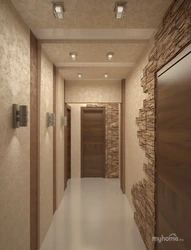 Photo of a corridor in an apartment with decorative