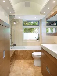 Bathroom design 3 by 3 meters with window