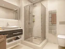 Ванна бөлмесінің дизайны душ пен ванна