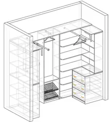 Ҳуҷраи Либос 2X2 Тарҳбандии Акс Бо Андозаҳои