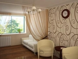 Zoning The Bedroom With Curtains Photo Ideas