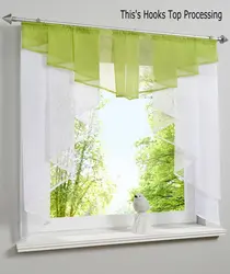 Curtains For The Kitchen Up To The Window Sill Photo In A Modern Style
