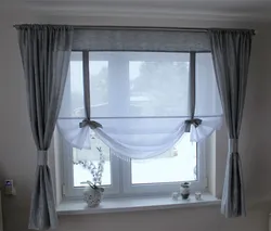 Curtains For The Kitchen Up To The Window Sill Photo In A Modern Style