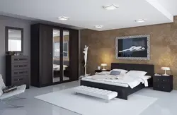 Bedroom with wenge furniture photo