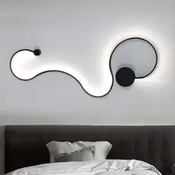 Çarpayının üstündəki yataq otağı üçün müasir divar lampaları