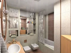 Panel house bathtub design photo in the apartment