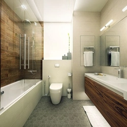 Toilet in the living room design