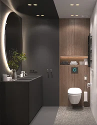 Toilet in the living room design