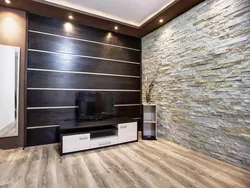 Fashionable wall decoration in the apartment photo