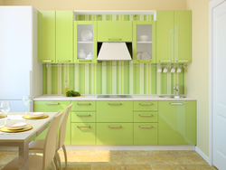 How to choose wallpaper for the kitchen according to the color of the furniture photo