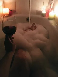 Photo Of A Bubble Bath At Home
