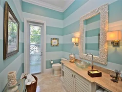 Color bathroom interior