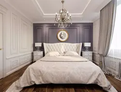Дызайн спальні ў класічным сучасным