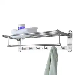 Bathroom towel holders in the interior