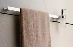 Полотенцедержатели для ванной в интерьере