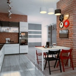 Loft Interyerida Oq Oshxona