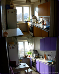 Photo of how to remodel a kitchen in Khrushchev photo