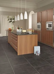 Modern linoleum for the kitchen photo