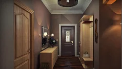 Hallway in brown tones photo