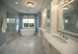 Photo Of Bathroom Ceiling With Chandelier