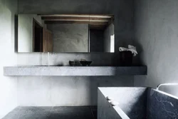 Ванна бөлмесінің бетон дизайны