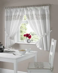 Fashionable curtains for the kitchen 2023 photos