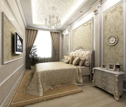 Small bedroom design in classic style