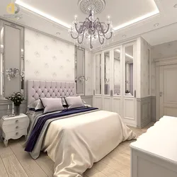 Дызайн маленькай спальні ў класічным стылі