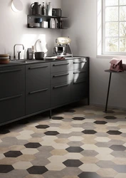 Photo of kitchen floors linoleum