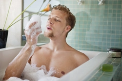 Photo Of A Man In The Bathroom Photo