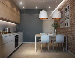 Kitchen loft design 9 sq m