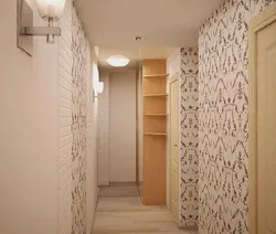 Koridor dizaynında divar kağızı